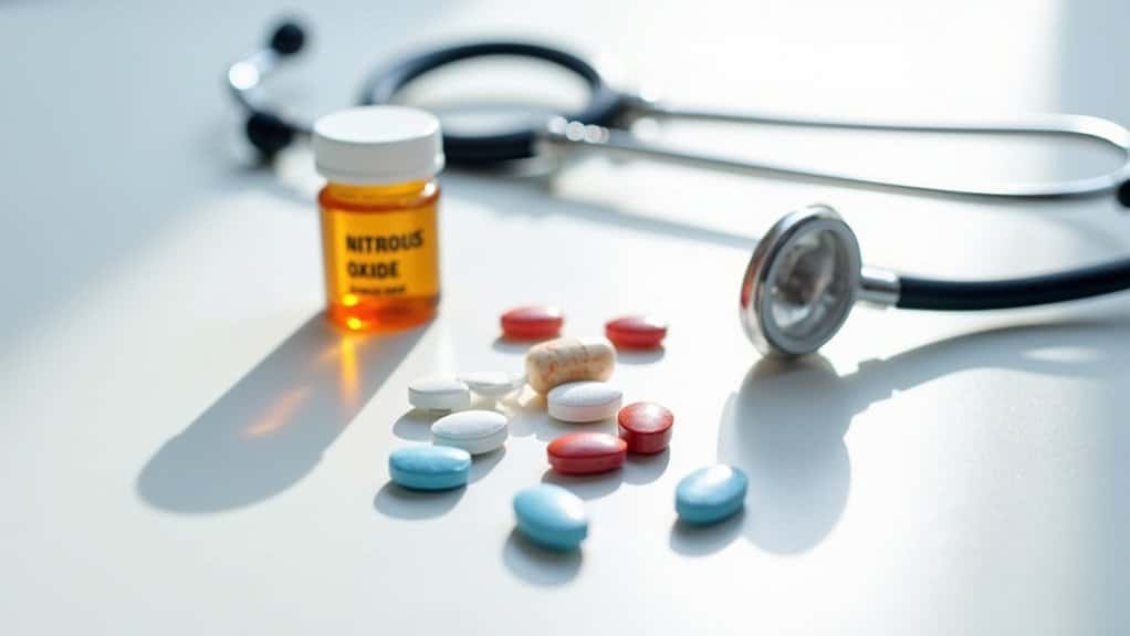 careful cardiovascular medication management during nitrous administration