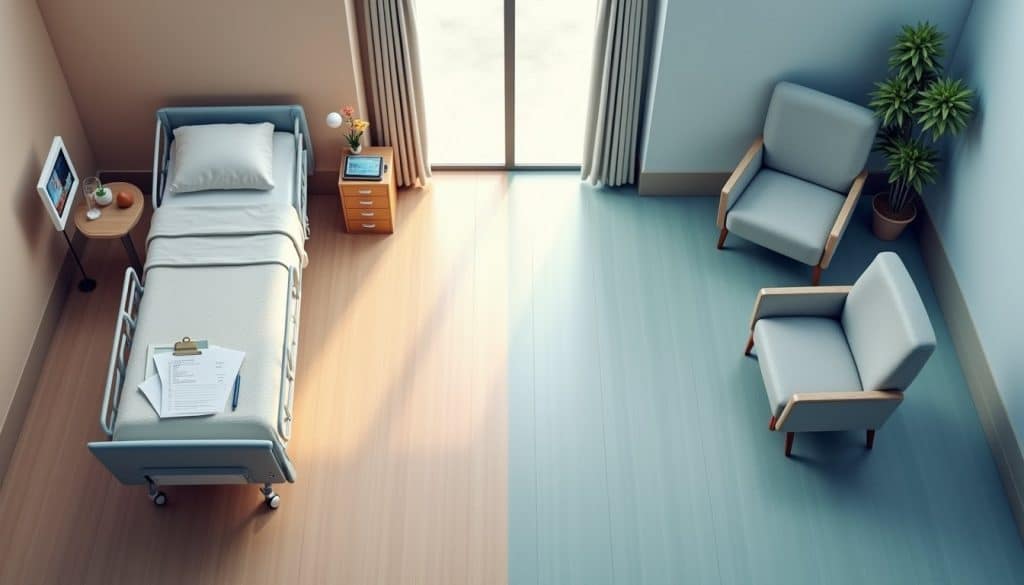 outpatient versus inpatient mental healthcare